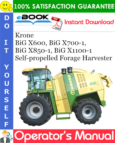 Krone BiG X600, BiG X700-1, BiG X850-1, BiG X1100-1