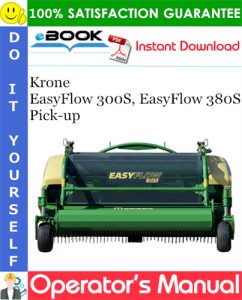 Krone EasyFlow 300S, EasyFlow 380S Pick-up Operator's Manual