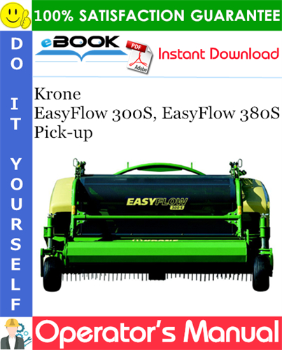 Krone EasyFlow 300S, EasyFlow 380S Pick-up Operator's Manual