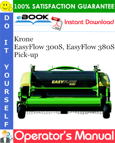 Krone EasyFlow 300S, EasyFlow 380S Pick-up Operator's Manual