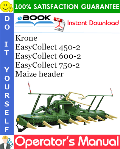 Krone EasyCollect 450-2, EasyCollect 600-2, EasyCollect 750-2 Maize header