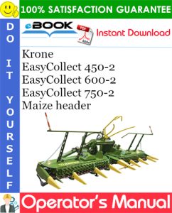 Krone EasyCollect 450-2, EasyCollect 600-2, EasyCollect 750-2