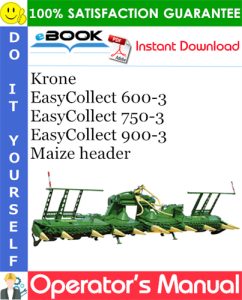 Krone EasyCollect 600-3, EasyCollect 750-3, EasyCollect 900-3