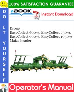 Krone EasyCollect 600-3, EasyCollect 750-3, EasyCollect 900-3, EasyCollect 1050-3