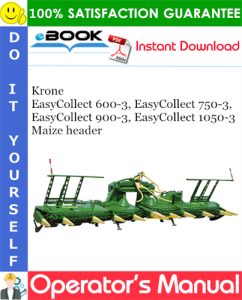 Krone EasyCollect 600-3, EasyCollect 750-3, EasyCollect 900-3, EasyCollect 1050-3