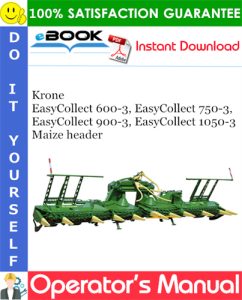 Krone EasyCollect 600-3, EasyCollect 750-3, EasyCollect 900-3, EasyCollect 1050-3