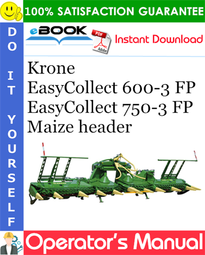 Krone EasyCollect 600-3 FP, EasyCollect 750-3 FP Maize header