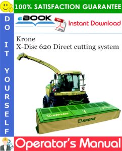 Krone X-Disc 620 Direct cutting system Operator's Manual
