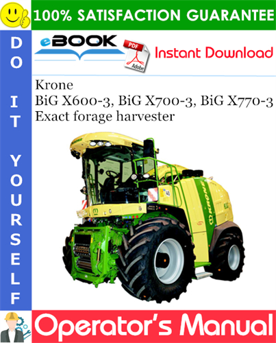 Krone BiG X600-3, BiG X700-3, BiG X770-3 Exact forage harvester