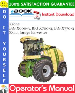 Krone BiG X600-3, BiG X700-3, BiG X770-3 Exact forage harvester