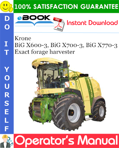 Krone BiG X600-3, BiG X700-3, BiG X770-3 Exact forage harvester