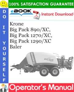 Krone Big Pack 890/XC, Big Pack 1270/XC, Big Pack 1290/XC Baler