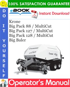 Krone Big Pack 88 / MultiCut, Big Pack 127 / MultiCut, Big Pack 128 / MultiCut
