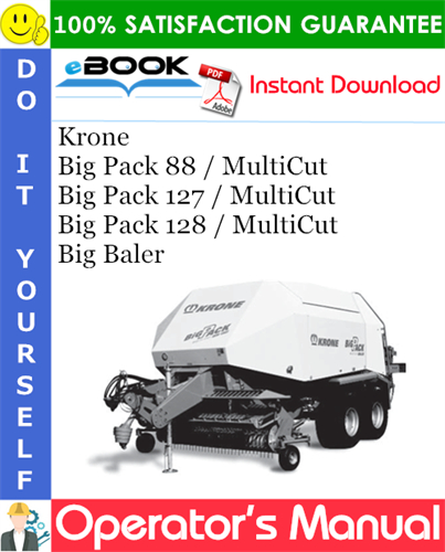 Krone Big Pack 88 / MultiCut, Big Pack 127 / MultiCut, Big Pack 128 / MultiCut