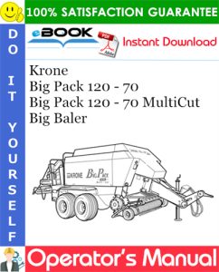 Krone Big Pack 120 - 70, Big Pack 120 - 70 MultiCut Big Baler