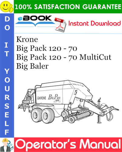 Krone Big Pack 120 - 70, Big Pack 120 - 70 MultiCut Big Baler