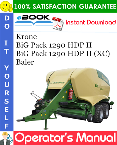 Krone BiG Pack 1290 HDP II, BiG Pack 1290 HDP II (XC) Baler