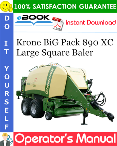 Krone BiG Pack 890 XC Large Square Baler Operator's Manual