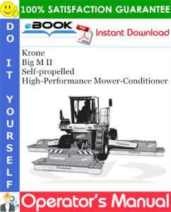 Krone Big M II Self-propelled High-Performance Mower-Conditioner