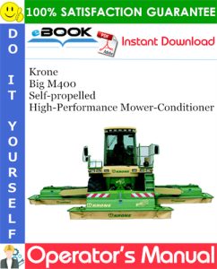 Krone Big M400 Self-propelled High-Performance Mower-Conditioner