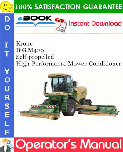 Krone BiG M420 Self-propelled High-Performance Mower-Conditioner