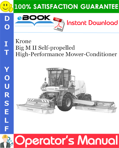 Krone Big M II Self-propelled High-Performance Mower-Conditioner