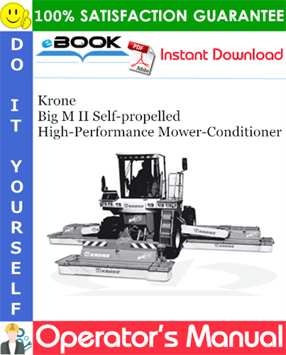 Krone Big M II Self-propelled High-Performance Mower-Conditioner