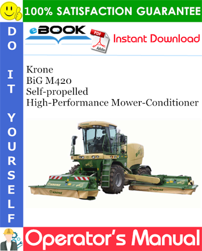 Krone BiG M420 Self-propelled High-Performance Mower-Conditioner