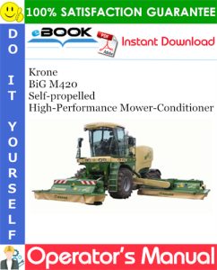 Krone BiG M420 Self-propelled High-Performance Mower-Conditioner