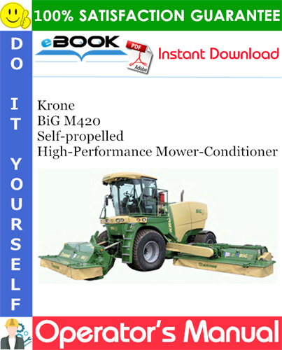 Krone BiG M420 Self-propelled High-Performance Mower-Conditioner