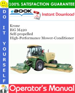 Krone BiG M420 Self-propelled High-Performance Mower-Conditioner