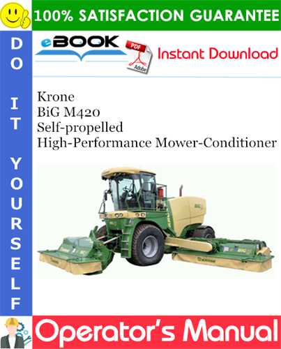 Krone BiG M420 Self-propelled High-Performance Mower-Conditioner