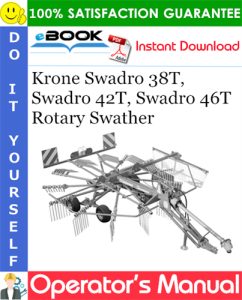 Krone Swadro 38T, Swadro 42T, Swadro 46T Rotary Swather