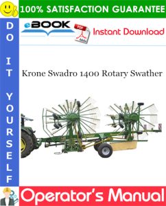 Krone Swadro 1400 Rotary Swather Operator's Manual