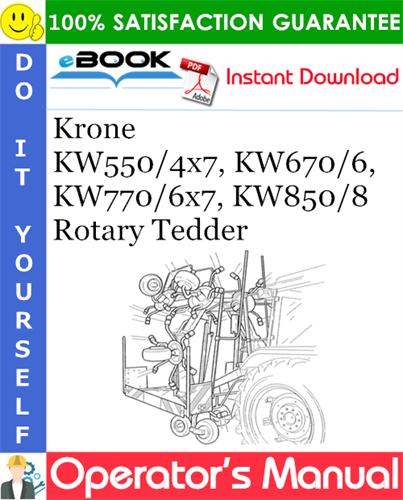 Krone KW550/4x7, KW670/6, KW770/6x7, KW850/8 Rotary Tedder