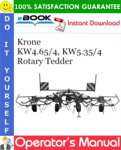 Krone KW4.65/4, KW5.35/4 Rotary Tedder Operator's Manual