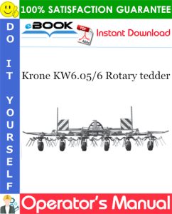 Krone KW6.05/6 Rotary tedder Operator's Manual
