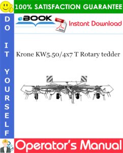 Krone KW5.50/4x7 T Rotary tedder Operator's Manual