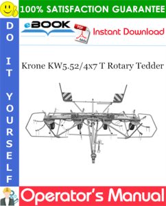 Krone KW5.52/4x7 T Rotary Tedder Operator's Manual