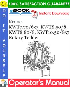 Krone KWT7.70/6x7, KWT8.50/8, KWT8.80/8, KWT10.50/8x7 Rotary Tedder