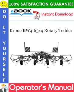 Krone KW4.65/4 Rotary Tedder Operator's Manual