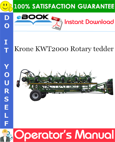 Krone KWT2000 Rotary tedder Operator's Manual