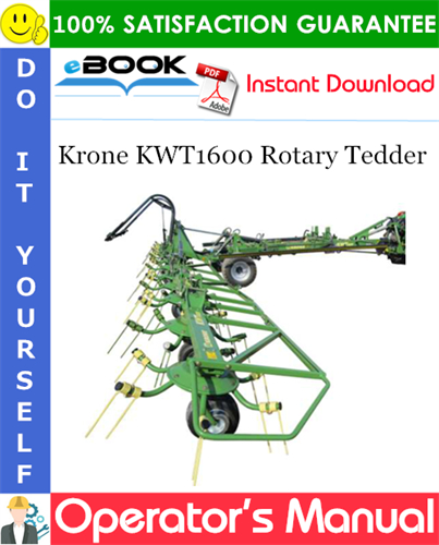 Krone KWT1600 Rotary Tedder Operator's Manual