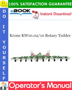Krone KW10.02/10 Rotary Tedder Operator's Manual