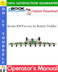 Krone KWT10.02/10 Rotary Tedder Operator's Manual