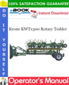 Krone KWT1300 Rotary Tedder Operator's Manual