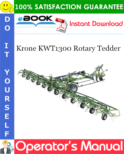 Krone KWT1300 Rotary Tedder Operator's Manual