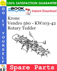 Krone Vendro 560 - KW103-42 Rotary Tedder Spare Parts Catalog