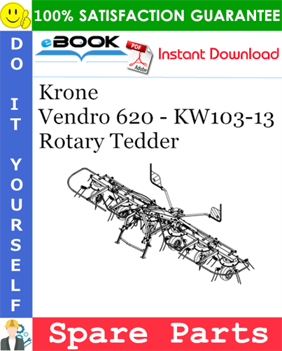 Krone Vendro 620 - KW103-13 Rotary Tedder Spare Parts Catalog