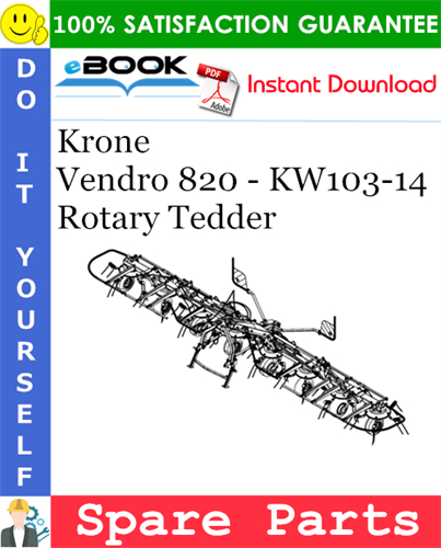 Krone Vendro 820 - KW103-14 Rotary Tedder Spare Parts Catalog